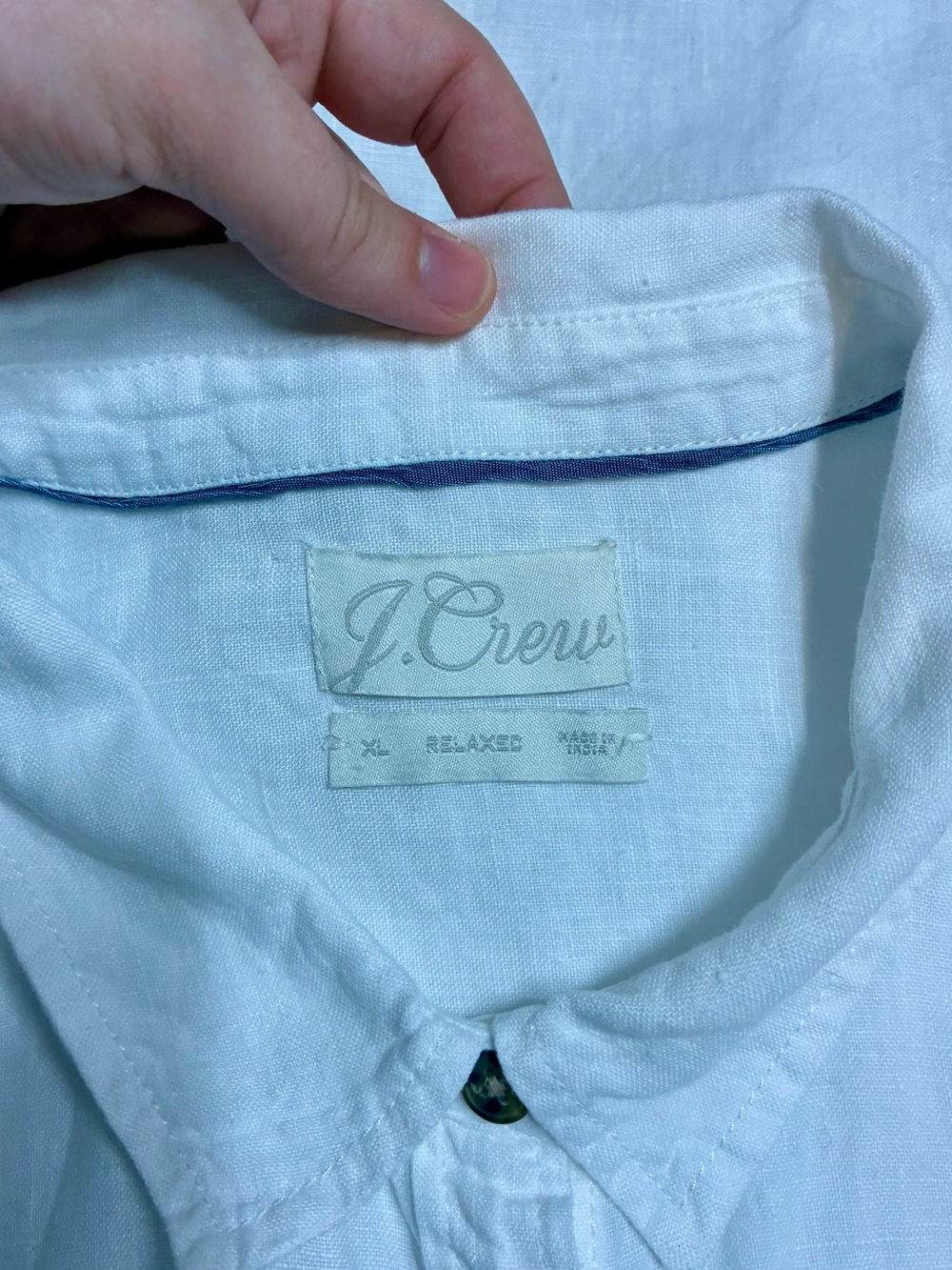 J. Crew Relaxed Fit Short Sleeve Baird McNutt Irish Linen Shirt Women's XL - Picture 7 of 10